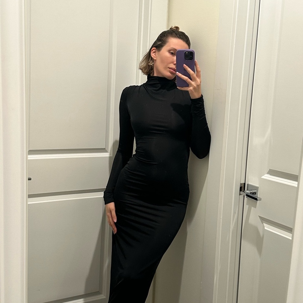 Meshki Black Long Sleeve Dress